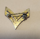 US  Army Military  rank sterling silver chevron pin 3/4" wide — photo 3
