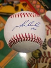 Mike Napoli Signed Official Major League Baseball Autographed OMLB