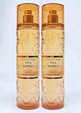 2 Bath  Body Works VIVA VANILLA Fragrance Mist Body Spray 8 oz