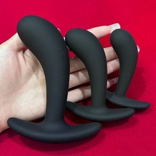 3PCS Silicone Anal Training Starter Kits Beginner Anal Trainer Butt Plug Set SM