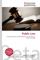 Lambert M. Surhone (U. A.) | Public Law | Taschenbuch | Englisch (2026)