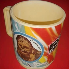 Star Wars 1980 Deka Plastics The Empire Strikes Back 10 oz. Mug Droids/Chewbacca