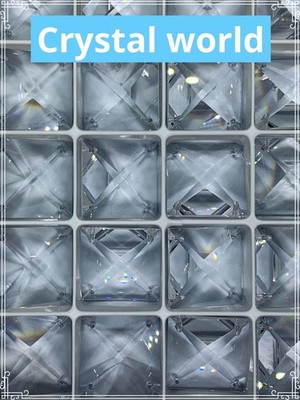 520pcs 22mm Square Prisms Glass Pendants 4 Hole Crystal Asfour Chandelier Parts