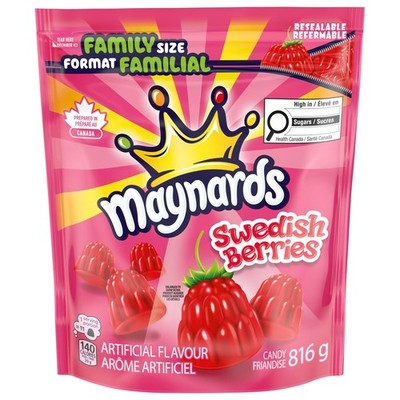 Maynards Swedish Berries Candy Family Size 28.7 Ounce (Pack of 1), Red
