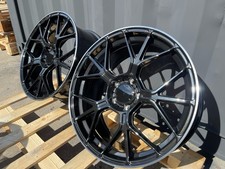 4 x 19 Inch 5x112 Black Alloy
