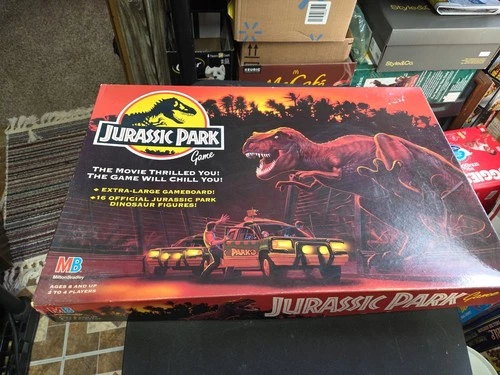 Vintage 1992 Jurassic Park Board Game Milton Bradley Dinosaurs Preowned Complete