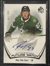 2021-22 SP Authentic Auto Future Watch / 999 Riley Tufte #195 Auto