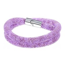 Swarovski 5140103 Women's Stardust Mauve Double Wrap Bracelet