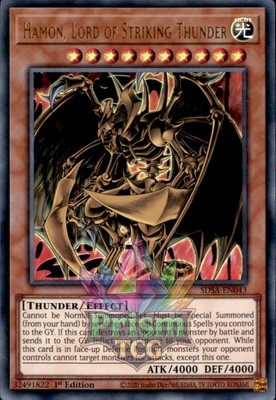 Hamon, Herr des schlagenden Donners Ultra Rare #SDSA-DE043 Yugioh Ultra Rare