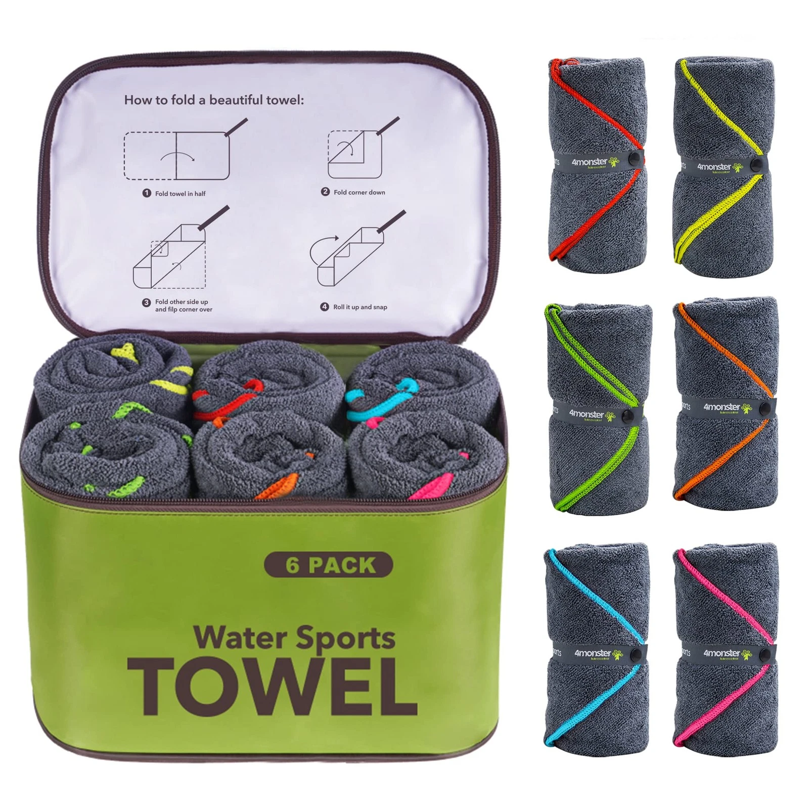 4Monster Microfiber Camping Towel - Thumbnail 4