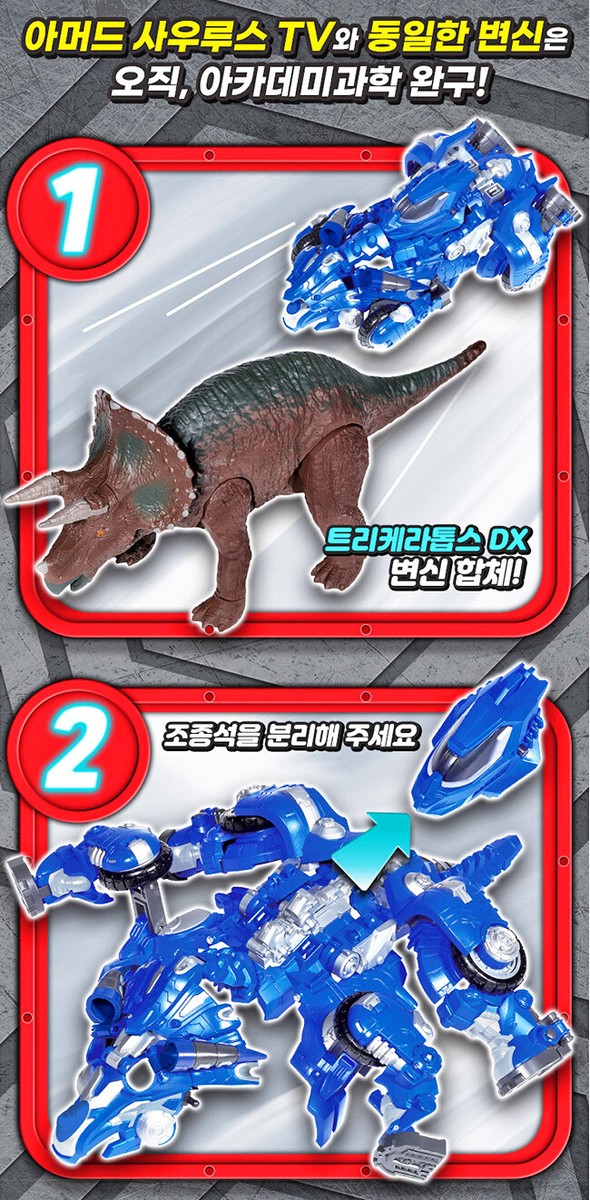 ウェア MAS X SAURUS 2024 Armored Saurus Raptor DX! Dinosaur and Transform Armor