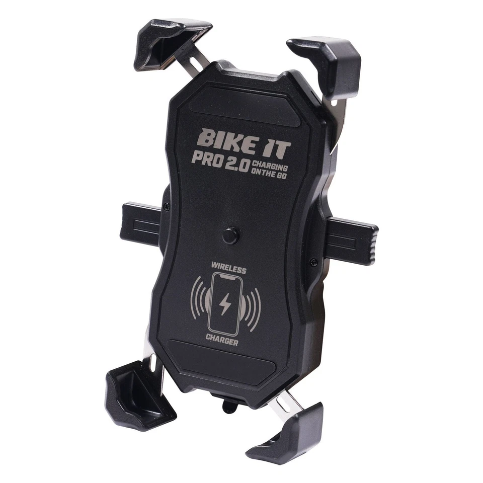 15W Motorcycle Motorbike Phone Holder Charger Fast Wireless Charging Mount UK - Image 2 of 4