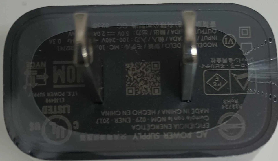 Lote de 25 Motorola USB-A Power Spply Modelo: Adaptador MC-101 - Negro Foto 4 de 4