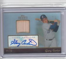 2011 Gary Carter Topps Tribute Silver AUTO BAT /99 - GC1 Expos NY Mets