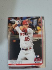 2019 Topps Chrome Update Edition Mike Trout #76 Los Angeles Angels D1