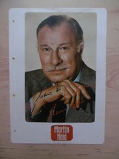 Martin Held Autogramm signed A4 Blatt mit Magazinbild 