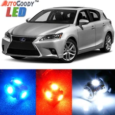 10 x Premium Xenon White LED Lights Interior Package Kit for Lexus CT200h