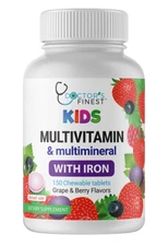 Doctors Finest Multivitamin and Multimineral for Kids - Grape and Berry Chewable