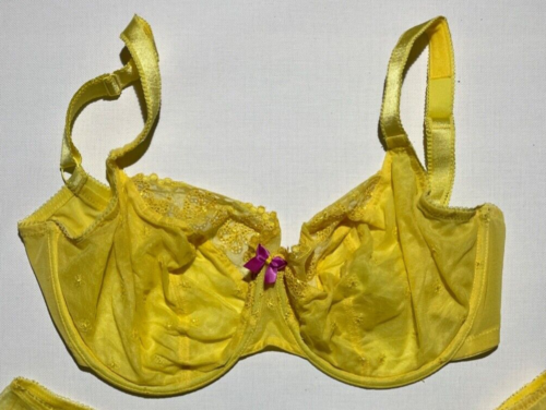 CLEO by Panache Lucy balconette bra 30H yellow - Picture 1 of 3