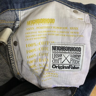 KAWS OriginalFake × NEIGHBORHOOD Denim Pants Jeans SIZE:XL