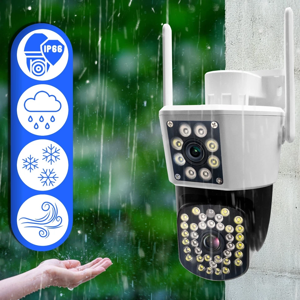 videocamera telecamera wifi da esterno sorveglianza 4K HD sensore PIR IP66 - Immagine 4 di 4