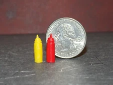 Dollhouse Miniature Ketchup & Mustard Set 1:12 inch scale D311 Dollys Gallery