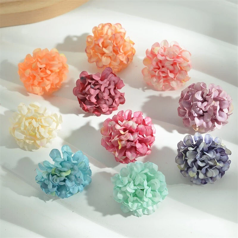 10x 4cm Artificial Silk Flowers DIY Hairpin Clothes Bachelor Hat Accessory Chic - Image 2 of 4