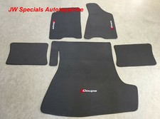 Autoteppiche Kofferraummatte Set für Audi B3 Typ 89 Coupe Grau Velours 5teilig
