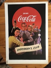 COCA COLA, VINTAGE ADVERTISEMENT ,RARE 1997 POSTER