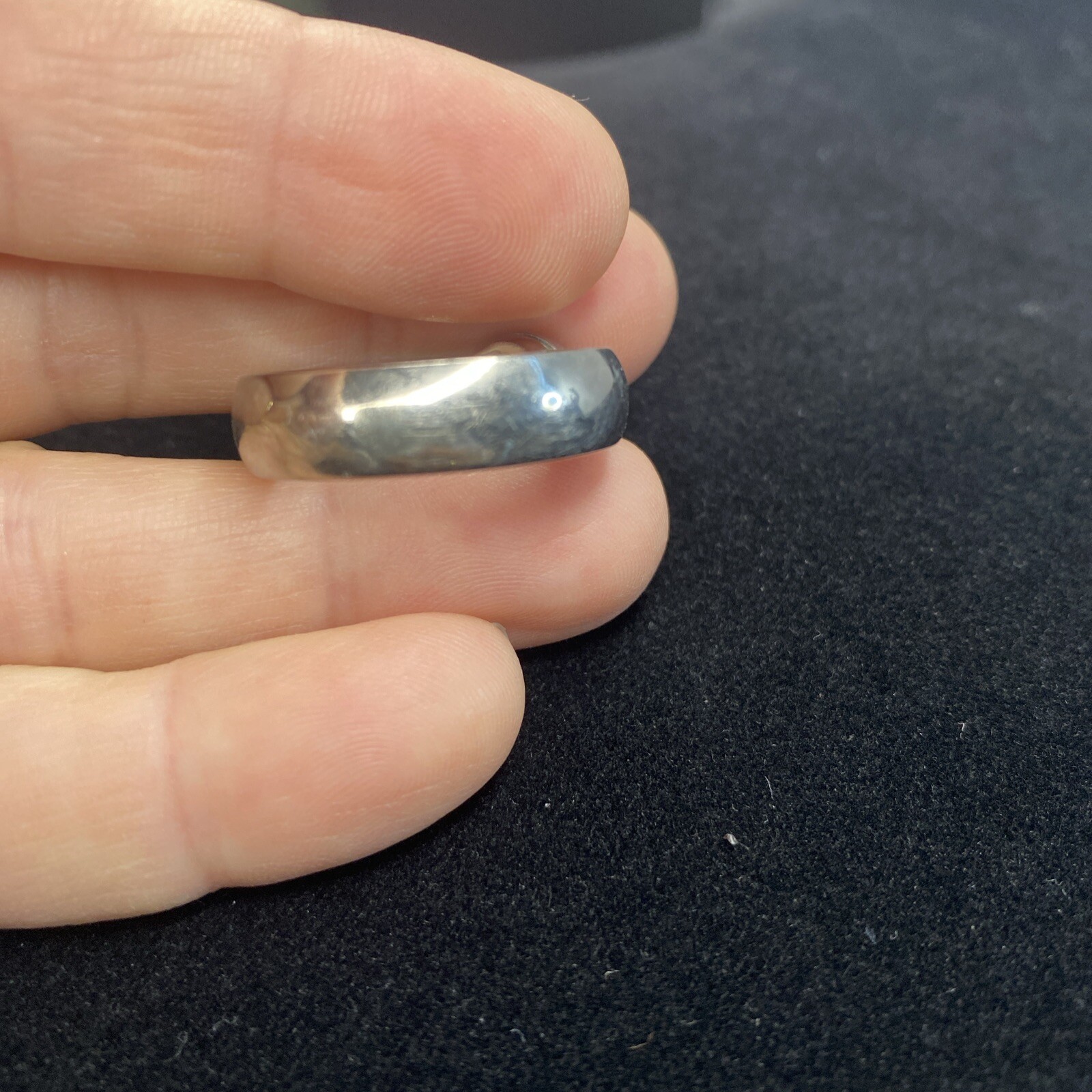 Amethyst and Titanium Ring Solitaire February Gem… - image 3