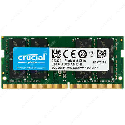 メモリー Crucial & Transcend 8GB DDR4 2400MHz Crucial 8GB DDR4 RAM, 2400MHz (PC4-19200) CL17 Desktop Memory