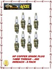 ACCEL HP Copper Spark Plug 14mm Thread 0.460 in Reach 8 Pack 8179