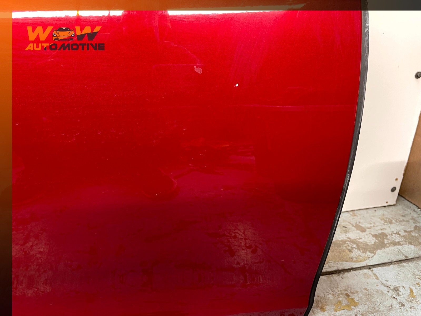 14-17 MASERATI GHIBLI FRONT RIGHT PASSENGER SIDE DOOR SHELL RED OEM