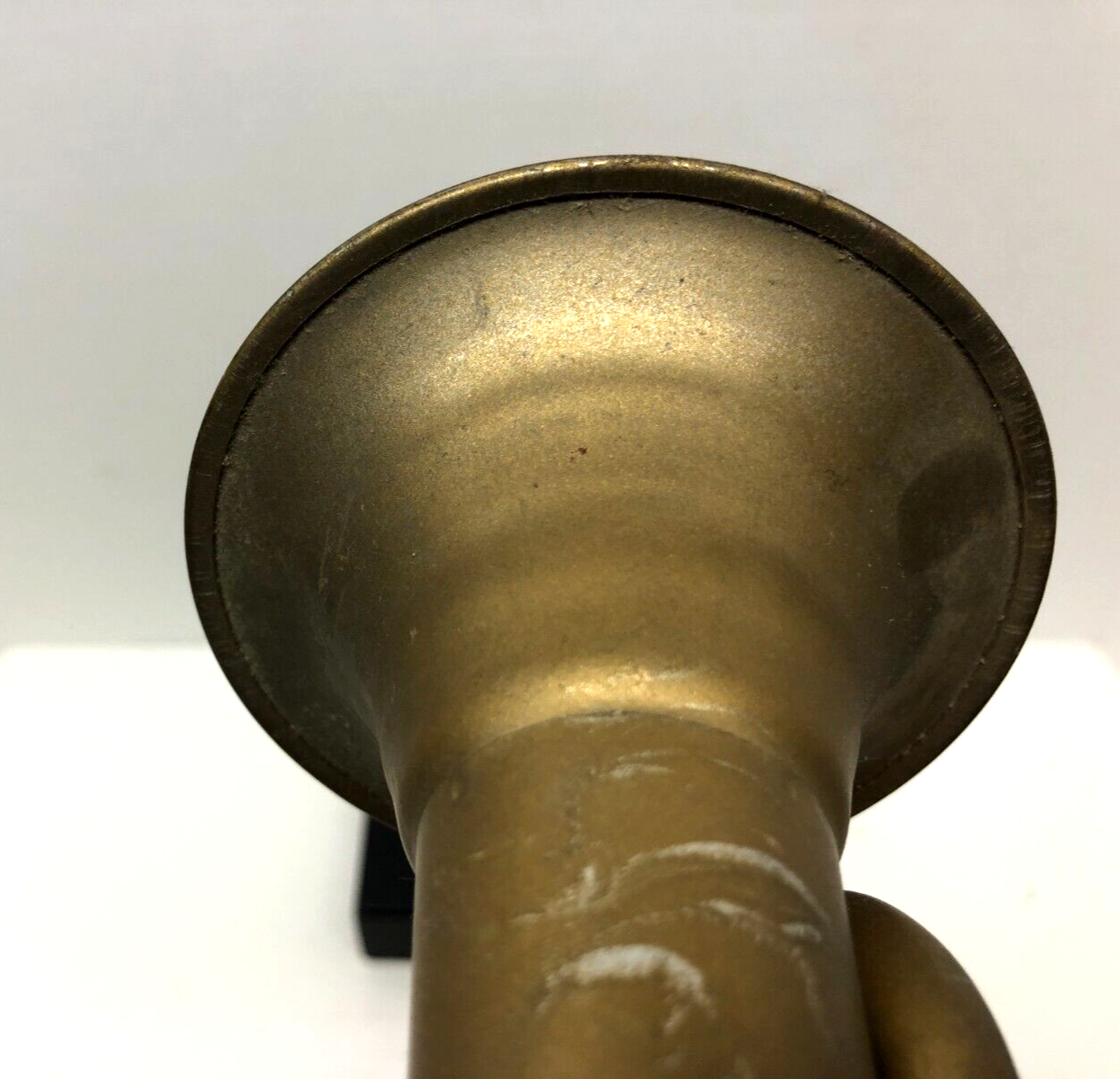 Vintage Brass Colored Tin Metal Kazoo Trumpet Instrument Noisemaker