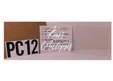 1 -New Info. Card Insert & NOS Clear Plastic Window for W/E 3 Slot Payphone PC12