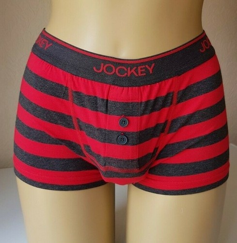 JOCKEY USA Originals Trunks Boxer Shorts Size S Red/Charcoal or Blue/Charcoal - Picture 3 of 10