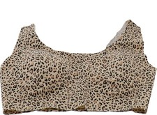 Rhonda Shear Invisible Body Bra Removable Pads LEOPARD XL NWOT 348 