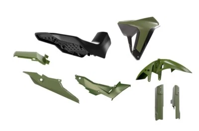 kit plastique carènes Honda Transalp 750 2023 -2025 T-ALP Revolution Verte Rtech - Photo 1/3