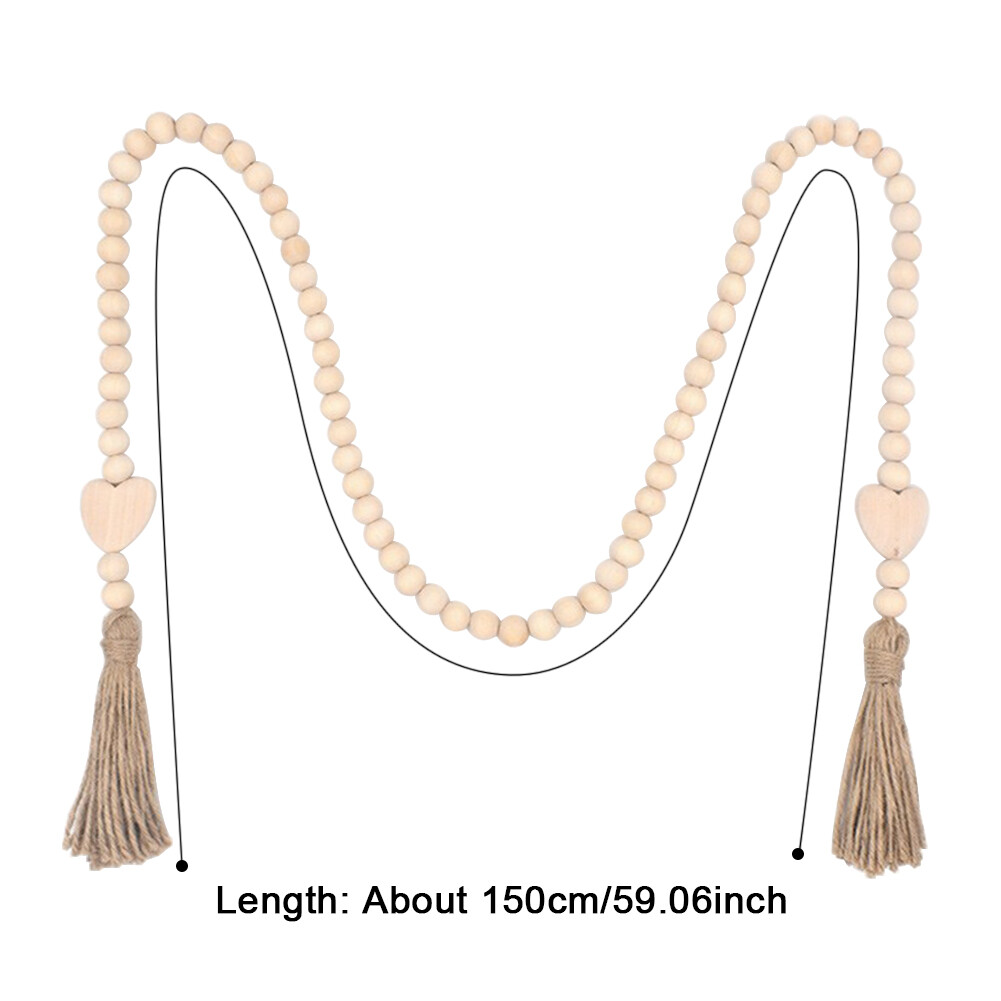 150cm Home Decor Door Window With Tassels Restaurant Car Wood Bead
