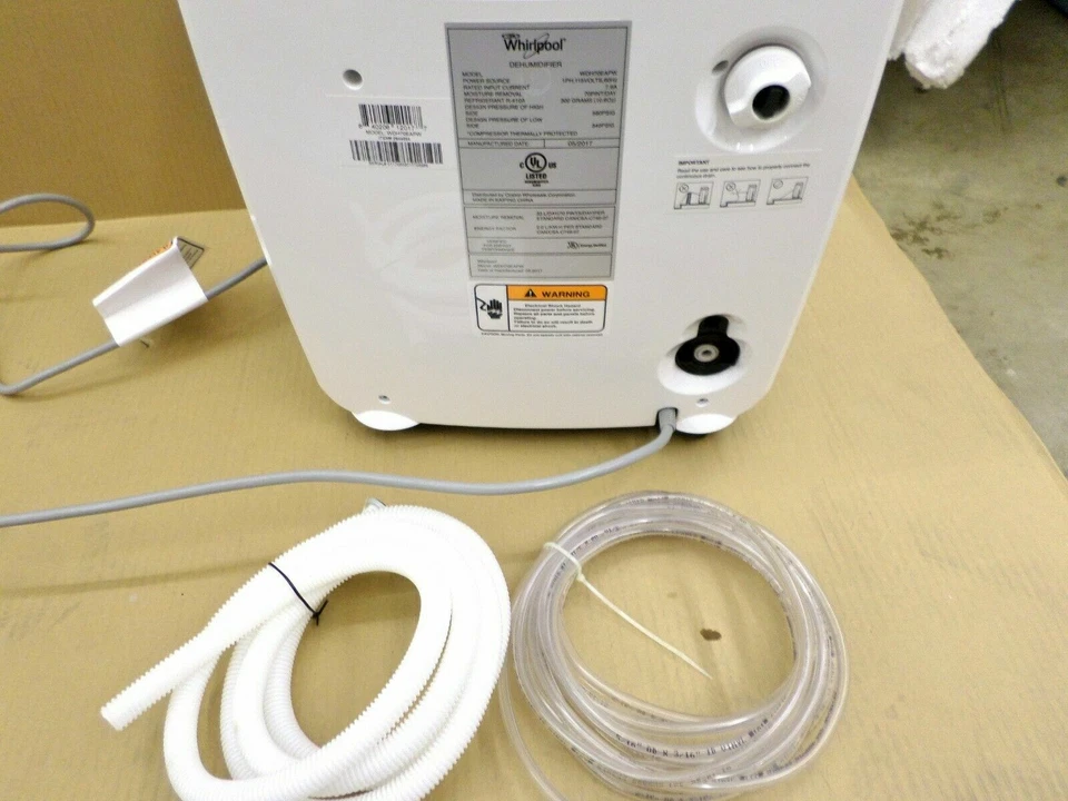 $399 WHIRLPOOL 70 PT Deshumidificador de Pintas con Bomba Incorporada Energy Star Silencioso AHORRA Foto 3 de 4