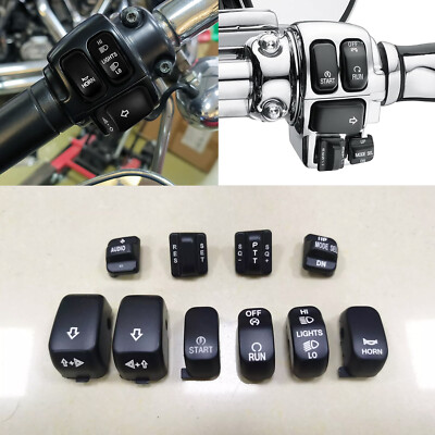 For Harley Electra Road Glide 10pcs Hand Control Switch Cover Housing ...
