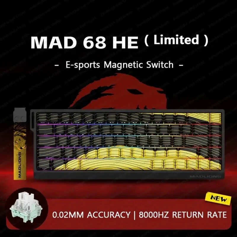 Magnetic Switch Wired Mechanical Gaming Keyboard for Enhanced Computer Performance
