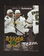Dallas Stars Brenden Morrow Trevor Daley 2010-11 Pocket Schedule Dr Pepper