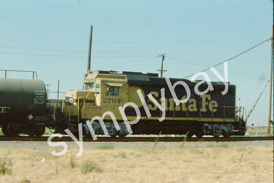 2 Original Slides Santa Fe ATSF 2764(GP30u) + Tank Car Port Chicago, CA ...