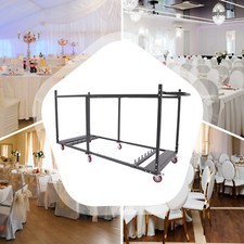 Folding Table Rack Dolly Cart W/ Casters Max 8 Round Table 12 Folding Table