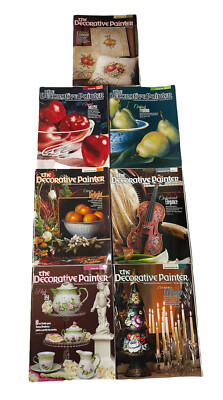 Lot of 7 The Decorative Painter PAINTING Magazines Crafts Patterns