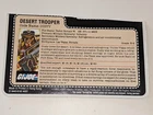 Dusty's FILECARD - DESERT TROOPER - Series 4 - HASBRO - 1985 - GI JOE