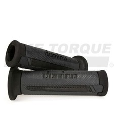 Genuine Domino Turismo Anthracite & Black A350 Grips for Vyrus Bikes
