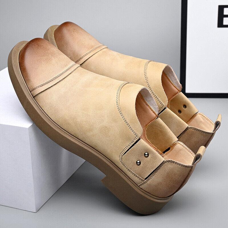SAOLA Scarpe da lavoro retrò casual piatte da uomo British Pump Oxford pull on wedding business
