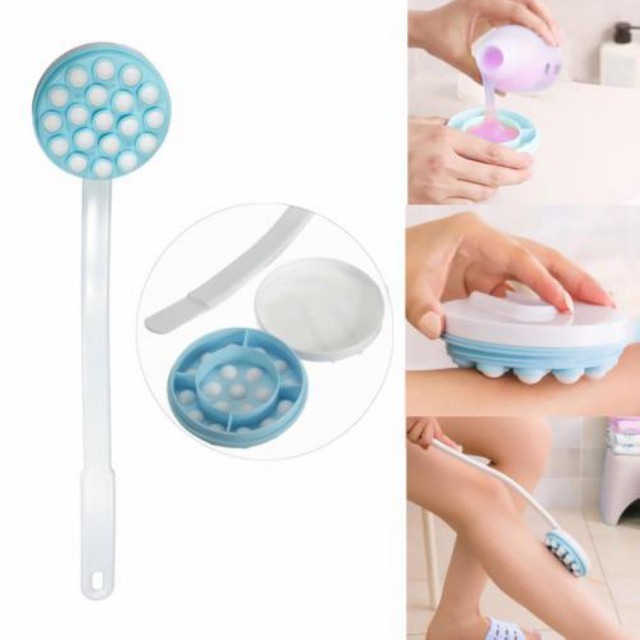 Long Handle Body Cream Lotion Applicator Back Leg Massager SPA Scrubber
